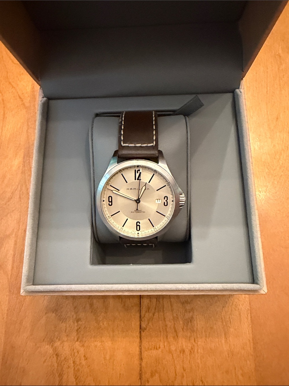 Hamilton Khaki Aviation, Champagne Dial with Brown Leather Strap